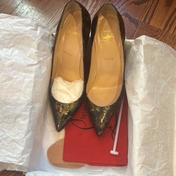 Louboutin Pigalle Follies 100 Patent Camo Color - Picture 6 of 6